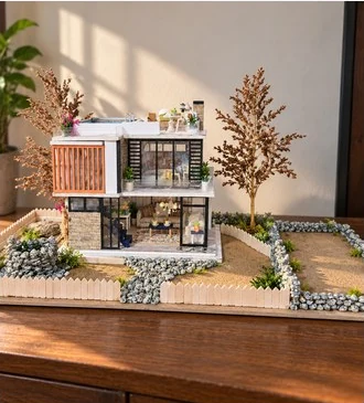 Maison contemporaine miniature
